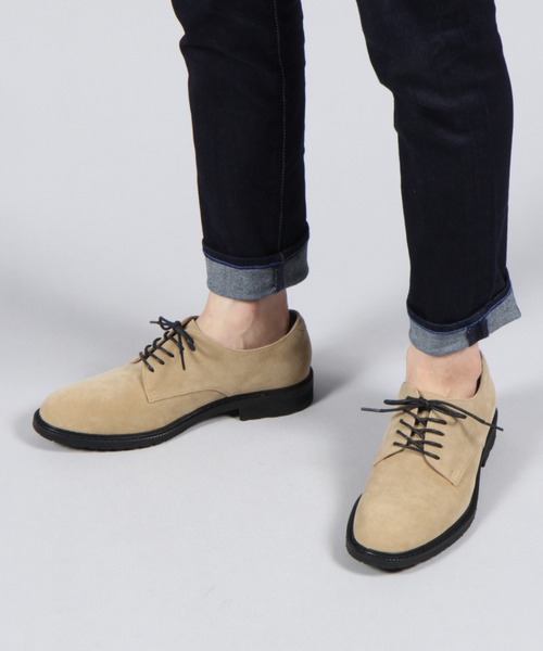 GLOBAL WORK（グローバルワーク）の「LUXTECHプレーントゥS/216100（ドレスシューズ・メンズ・ブラック/ベージュ・MEDIUM/LARGE）」の16枚目の写真