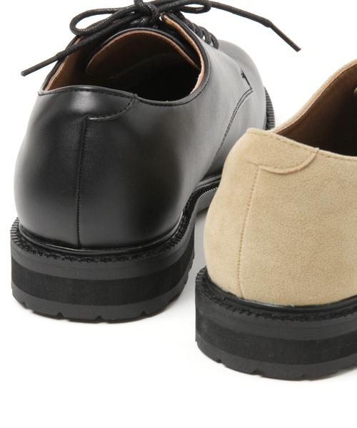 GLOBAL WORK（グローバルワーク）の「LUXTECHプレーントゥS/216100（ドレスシューズ・メンズ・ブラック/ベージュ・MEDIUM/LARGE）」の19枚目の写真