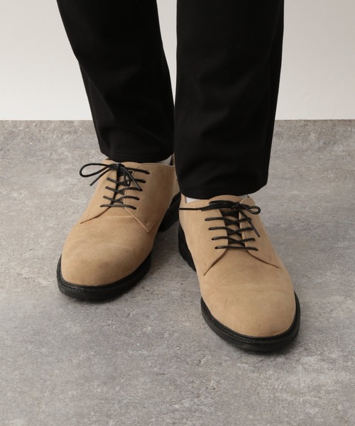 GLOBAL WORK（グローバルワーク）の「LUXTECHプレーントゥS/216100（ドレスシューズ・メンズ・ブラック/ベージュ・MEDIUM/LARGE）」の9枚目の写真