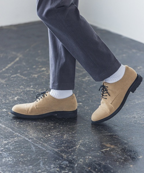 GLOBAL WORK（グローバルワーク）の「LUXTECHプレーントゥS/216100（ドレスシューズ・メンズ・ブラック/ベージュ・MEDIUM/LARGE）」の22枚目の写真