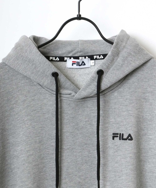 FILA（フィラ）の「FILA/フィラ 別注 セットアップ ワンポイント ロゴ刺繍 スウェット プルパーカー&ジョガーパンツ/ルームウェア/ワンマイルウェア（ルームウェア/パジャマ・メンズ・チャコールグレー/ブラック/グレー・LL/M/L）」の8枚目の写真
