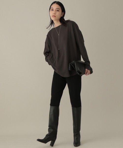 Chaos（カオス）の「ハニカムコットンプルオーバー（Tシャツ/カットソー・レディース・チャコールグレー/オフホワイト・FREE）」の10枚目の写真