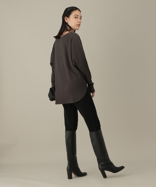 Chaos（カオス）の「ハニカムコットンプルオーバー（Tシャツ/カットソー・レディース・チャコールグレー/オフホワイト・FREE）」の5枚目の写真