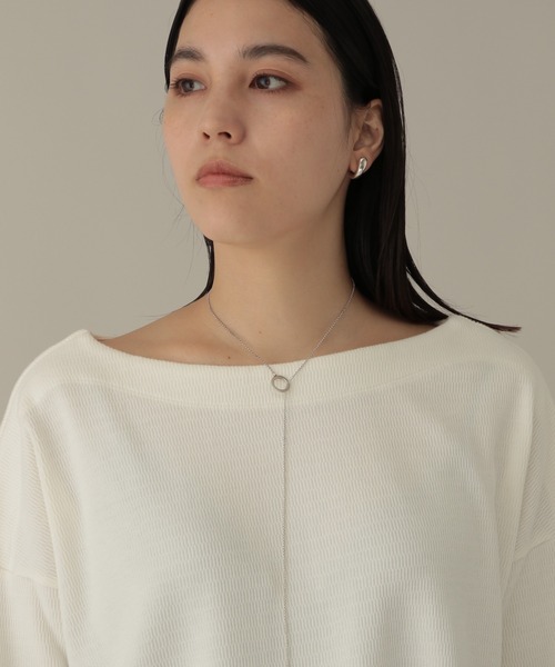 Chaos（カオス）の「ハニカムコットンプルオーバー（Tシャツ/カットソー・レディース・チャコールグレー/オフホワイト・FREE）」の8枚目の写真