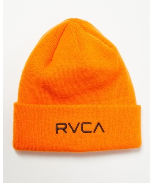 RVCA(ルーカ)の「RVCA メンズ 2 FACE BEANIE ビーニー【2021年秋冬モデル】/ルーカニットキャップ(ニットキャップ/ビーニー・メンズ・グレー/オレンジ/ブラウン/ブラック・FREE)」の4枚目の写真