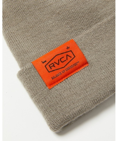 RVCA(ルーカ)の「RVCA メンズ 2 FACE BEANIE ビーニー【2021年秋冬モデル】/ルーカニットキャップ(ニットキャップ/ビーニー・メンズ・グレー/オレンジ/ブラウン/ブラック・FREE)」の7枚目の写真