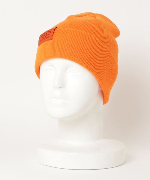 RVCA(ルーカ)の「RVCA メンズ 2 FACE BEANIE ビーニー【2021年秋冬モデル】/ルーカニットキャップ(ニットキャップ/ビーニー・メンズ・グレー/オレンジ/ブラウン/ブラック・FREE)」の10枚目の写真