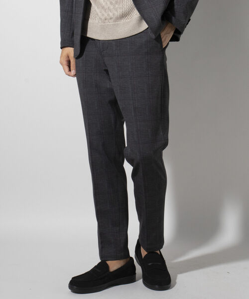 NOLLEY'S goodman(ノーリーズグッドマン)の「プリント ジャージ セットアップ イージー スラックス パンツ(スラックス・メンズ・ネイビー/ブラック系1・LL/S/M/L)」の2枚目の写真