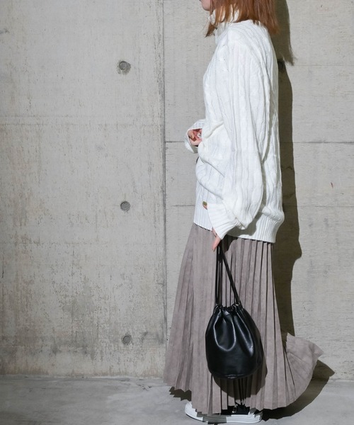 JOHN'S CLOSET(ジョンズクローゼット)の「【i】ショールネックデザインケーブルニット(ニット/セーター・メンズ・ブラック/ネイビー/杢グレー/ワイン/キナリ・MEDIUM/LARGE/X-LARGE)」の19枚目の写真