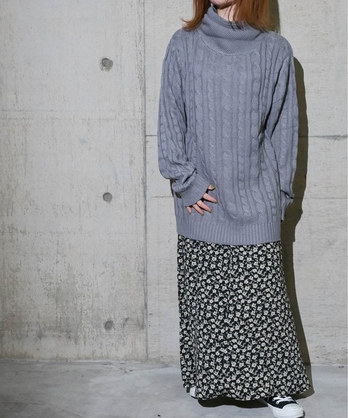 JOHN'S CLOSET(ジョンズクローゼット)の「【i】ショールネックデザインケーブルニット(ニット/セーター・メンズ・ブラック/ネイビー/杢グレー/ワイン/キナリ・MEDIUM/LARGE/X-LARGE)」の9枚目の写真