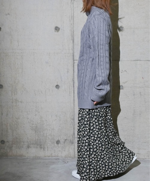JOHN'S CLOSET(ジョンズクローゼット)の「【i】ショールネックデザインケーブルニット(ニット/セーター・メンズ・ブラック/ネイビー/杢グレー/ワイン/キナリ・MEDIUM/LARGE/X-LARGE)」の18枚目の写真