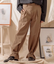 【Adoon plain】裾ベルトパンツ