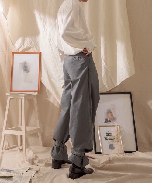Adoon plain（アドーンプレーン）の「【Adoon plain】裾ベルトパンツ（その他パンツ・メンズ・グレー/ブラウン・LARGE/SMALL/MEDIUM）」の7枚目の写真