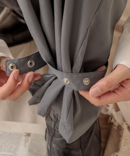 Adoon plain（アドーンプレーン）の「【Adoon plain】裾ベルトパンツ（その他パンツ・メンズ・グレー/ブラウン・LARGE/SMALL/MEDIUM）」の11枚目の写真