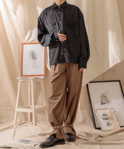 Adoon plain（アドーンプレーン）の「【Adoon plain】裾ベルトパンツ（その他パンツ・メンズ・グレー/ブラウン・LARGE/SMALL/MEDIUM）」の15枚目の写真