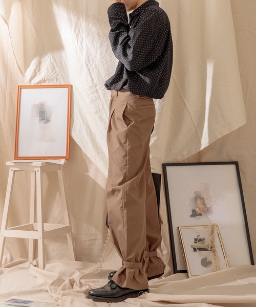 Adoon plain（アドーンプレーン）の「【Adoon plain】裾ベルトパンツ（その他パンツ・メンズ・グレー/ブラウン・LARGE/SMALL/MEDIUM）」の20枚目の写真