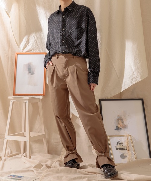 Adoon plain（アドーンプレーン）の「【Adoon plain】裾ベルトパンツ（その他パンツ・メンズ・グレー/ブラウン・LARGE/SMALL/MEDIUM）」の14枚目の写真
