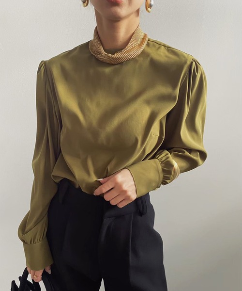 Ameri（アメリ）の「3WAY LAUREN FALSE COLLAR BLOUSE（シャツ