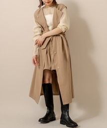 mline | [mline] WEB限定 ベルト付ロングジレ(ベスト)