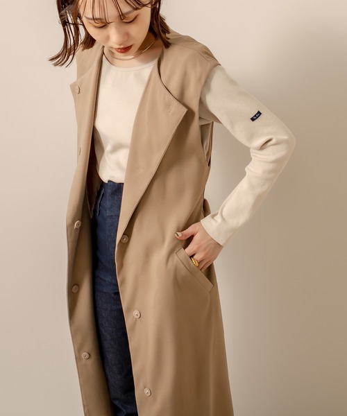 mline（エムライン）の「[mline] WEB限定 ベルト付ロングジレ