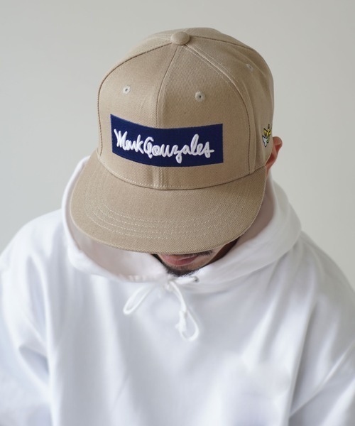 Mark Gonzales（マーク・ゴンザレス）の「【Mark Gonzales】MG 刺繍 フラット キャップ  / BB CAP（キャップ・メンズ・ブラック系その他/グレー/パープル/グレー系その他/ブラック/ベージュ・FREE）」の5枚目の写真
