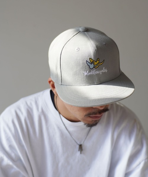 Mark Gonzales（マーク・ゴンザレス）の「【Mark Gonzales】MG 刺繍 フラット キャップ  / BB CAP（キャップ・メンズ・ブラック系その他/グレー/パープル/グレー系その他/ブラック/ベージュ・FREE）」の3枚目の写真