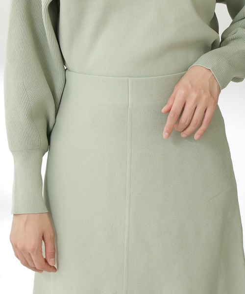 N.（N. Natural Beauty Basic）（エヌエヌナチュラルビューティーベーシック）の「◆ボトルネックニットセットアップ（ワンピース・レディース・モカ/ナチュラル/ライトグリーン/ブルー・MEDIUM）」の16枚目の写真