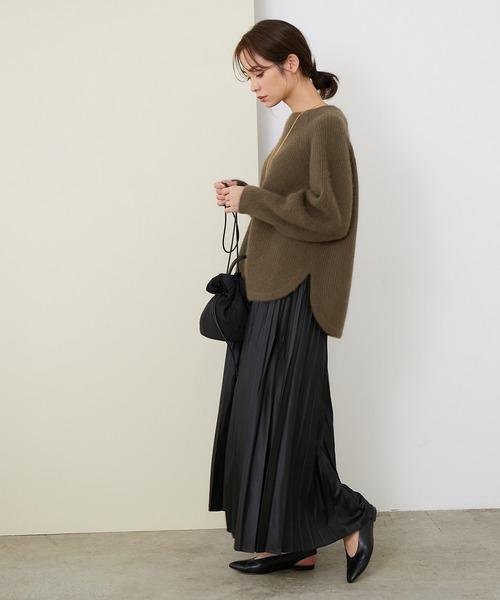 ROPE'（ロペ）の「【シリーズ】ラクーンウールボトルネックニット（ニット/セーター・レディース・ブラウン/クリーム/パープル系その他/キナリ・38）」の19枚目の写真