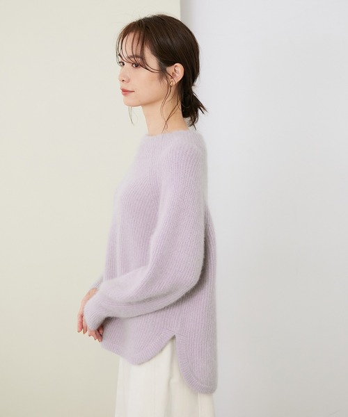 ROPE'（ロペ）の「【シリーズ】ラクーンウールボトルネックニット（ニット/セーター・レディース・ブラウン/クリーム/パープル系その他/キナリ・38）」の22枚目の写真