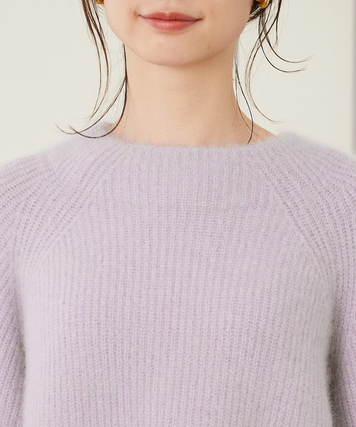 ROPE'（ロペ）の「【シリーズ】ラクーンウールボトルネックニット（ニット/セーター・レディース・ブラウン/クリーム/パープル系その他/キナリ・38）」の12枚目の写真