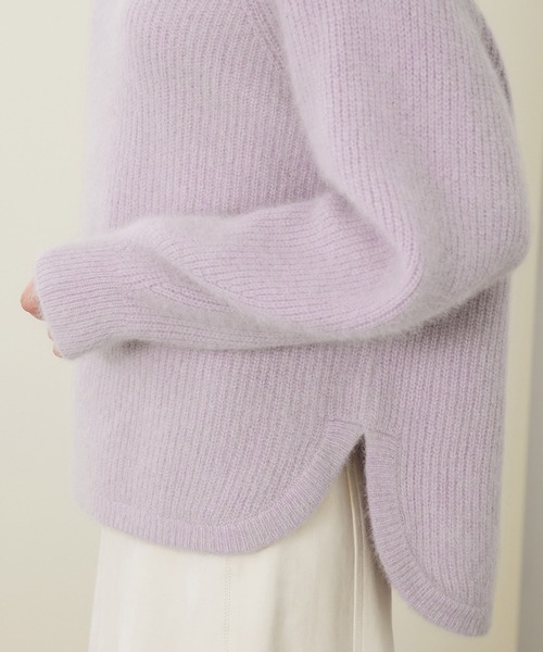 ROPE'（ロペ）の「【シリーズ】ラクーンウールボトルネックニット（ニット/セーター・レディース・ブラウン/クリーム/パープル系その他/キナリ・38）」の13枚目の写真