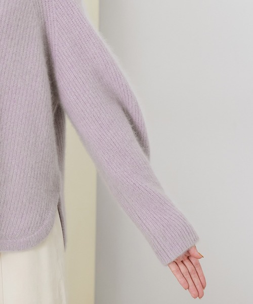 ROPE'（ロペ）の「【シリーズ】ラクーンウールボトルネックニット（ニット/セーター・レディース・ブラウン/クリーム/パープル系その他/キナリ・38）」の14枚目の写真