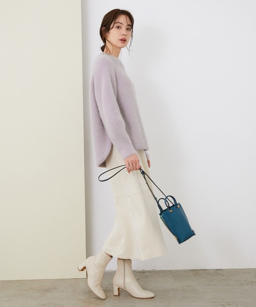ROPE'（ロペ）の「【シリーズ】ラクーンウールボトルネックニット（ニット/セーター・レディース・ブラウン/クリーム/パープル系その他/キナリ・38）」の10枚目の写真