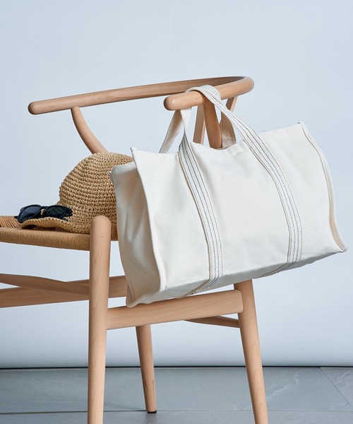 MAISON BREEZE（メゾンブリーズ）の「【MAISON BREEZE】ビッグヘビーキャンバスツールバッグ KNF（トートバッグ・レディース・ホワイト・FREE）」の12枚目の写真