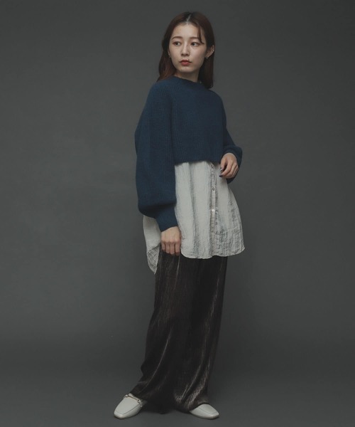 SENSE OF PLACE by URBAN RESEARCH(センスオブプレイスバイアーバンリサーチ)の「セルフカットベロアプリーツパンツ(その他パンツ・レディース・ライトグレー/ブラック/グリーン/ブラウン・ONE)」の14枚目の写真