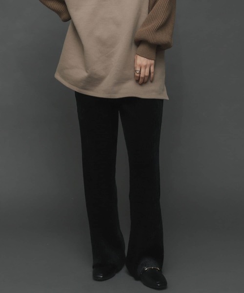SENSE OF PLACE by URBAN RESEARCH(センスオブプレイスバイアーバンリサーチ)の「セルフカットベロアプリーツパンツ(その他パンツ・レディース・ライトグレー/ブラック/グリーン/ブラウン・ONE)」の17枚目の写真