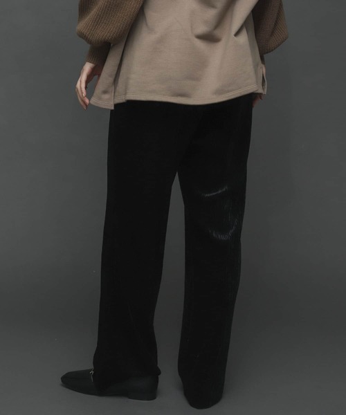 SENSE OF PLACE by URBAN RESEARCH(センスオブプレイスバイアーバンリサーチ)の「セルフカットベロアプリーツパンツ(その他パンツ・レディース・ライトグレー/ブラック/グリーン/ブラウン・ONE)」の19枚目の写真