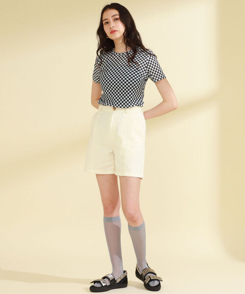 Ray BEAMS(レイビームス)の「Ray BEAMS / シアー ラメ ハイソックス(ソックス/靴下・レディース・ホワイト/ブルー系その他/グリーン系その他/ベージュ・ONE SIZE)」の5枚目の写真