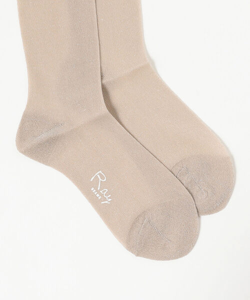 Ray BEAMS(レイビームス)の「Ray BEAMS / シアー ラメ ハイソックス(ソックス/靴下・レディース・ホワイト/ブルー系その他/グリーン系その他/ベージュ・ONE SIZE)」の7枚目の写真