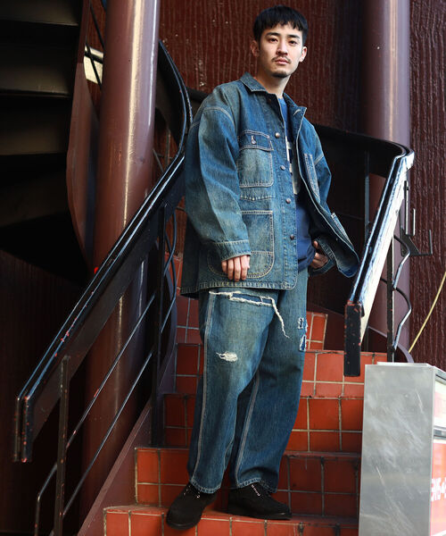 BEAMS（ビームス）の「BEAMS / リペア デニム ペインター パンツ（デニムパンツ・メンズ・インディゴブルー・SMALL/MEDIUM/LARGE/X-LARGE）」の20枚目の写真