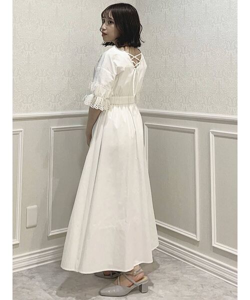 dazzlin（ダズリン）の「スリーブコットンシャツワンピース（ワンピース・レディース・ネイビー/オフホワイト/その他1・FREE）」の19枚目の写真