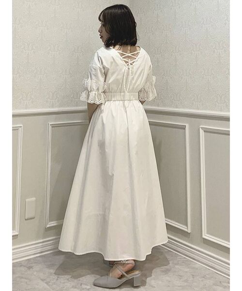 dazzlin（ダズリン）の「スリーブコットンシャツワンピース（ワンピース・レディース・ネイビー/オフホワイト/その他1・FREE）」の18枚目の写真