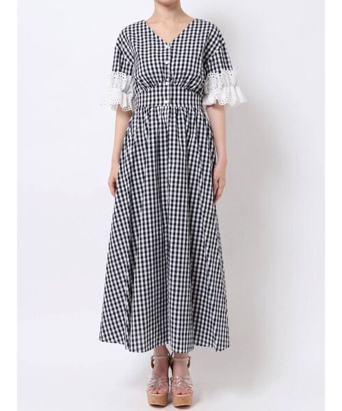 dazzlin（ダズリン）の「スリーブコットンシャツワンピース（ワンピース・レディース・ネイビー/オフホワイト/その他1・FREE）」の16枚目の写真