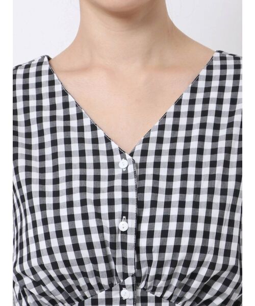 dazzlin（ダズリン）の「スリーブコットンシャツワンピース（ワンピース・レディース・ネイビー/オフホワイト/その他1・FREE）」の13枚目の写真