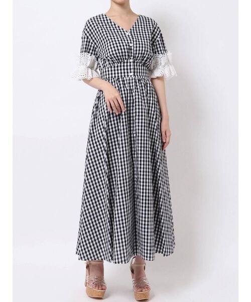 dazzlin（ダズリン）の「スリーブコットンシャツワンピース（ワンピース・レディース・ネイビー/オフホワイト/その他1・FREE）」の10枚目の写真