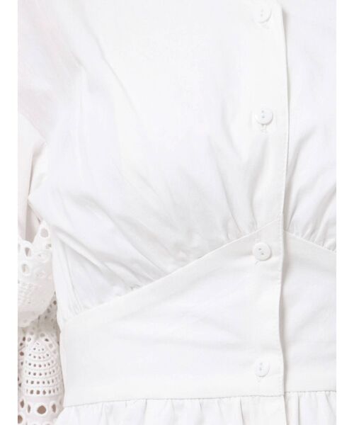 dazzlin（ダズリン）の「スリーブコットンシャツワンピース（ワンピース・レディース・ネイビー/オフホワイト/その他1・FREE）」の9枚目の写真