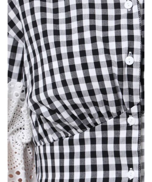 dazzlin（ダズリン）の「スリーブコットンシャツワンピース（ワンピース・レディース・ネイビー/オフホワイト/その他1・FREE）」の7枚目の写真