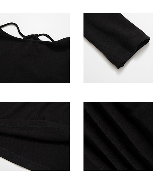 chuclla(チュクラ)の「【UNSPOKEN】Black two-piece inner knit dress UD21L011(ワンピース・レディース・ブラック・S/L/M)」の20枚目の写真