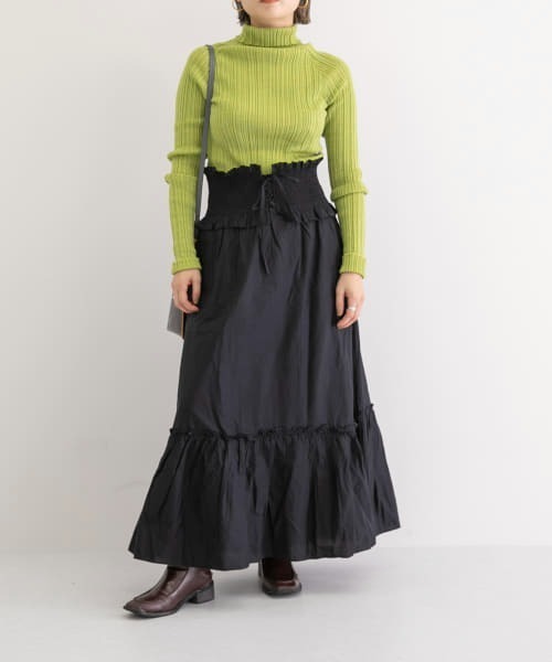 sea new york(シーニューヨーク)の「Sea New York RENE COTTON LACE UP SKIRT(スカート・レディース・ブラック・SMALL)」の6枚目の写真