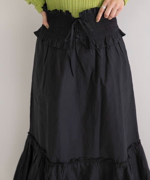 sea new york(シーニューヨーク)の「Sea New York RENE COTTON LACE UP SKIRT(スカート・レディース・ブラック・SMALL)」の10枚目の写真